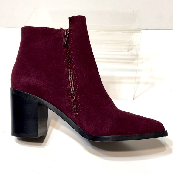 Purple block heel ankle booties Buffalo London EU 38 - Picture 3 of 16
